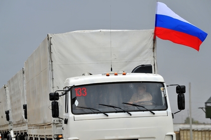 Вторая автоколонна с гумпомощью для населения юго-восточных регионов Украины была готова отправиться три недели назад. Фото: РИА Новости