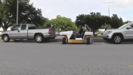 Vehiculul revoluţionar poate fi folosit ca mijloc de transport nu doar pe Pământ, ci şi pe alte planete. Foto: rtv.ne