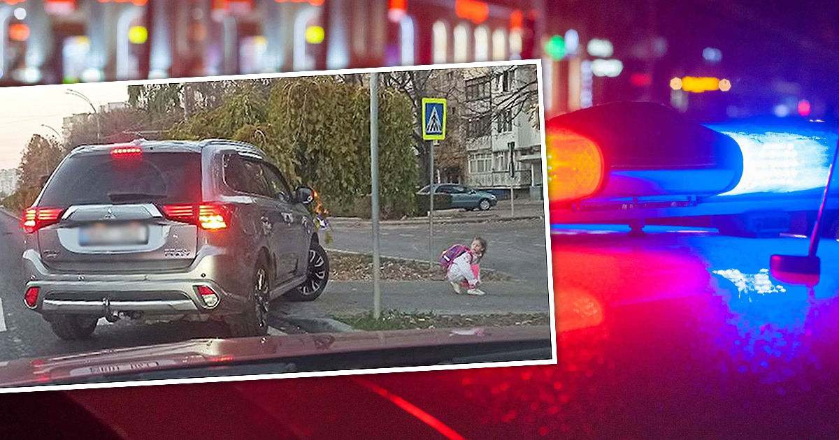 Водителя, едва не наехавшего на ребенка на переходе, оштрафовали. Коллаж: Point.md