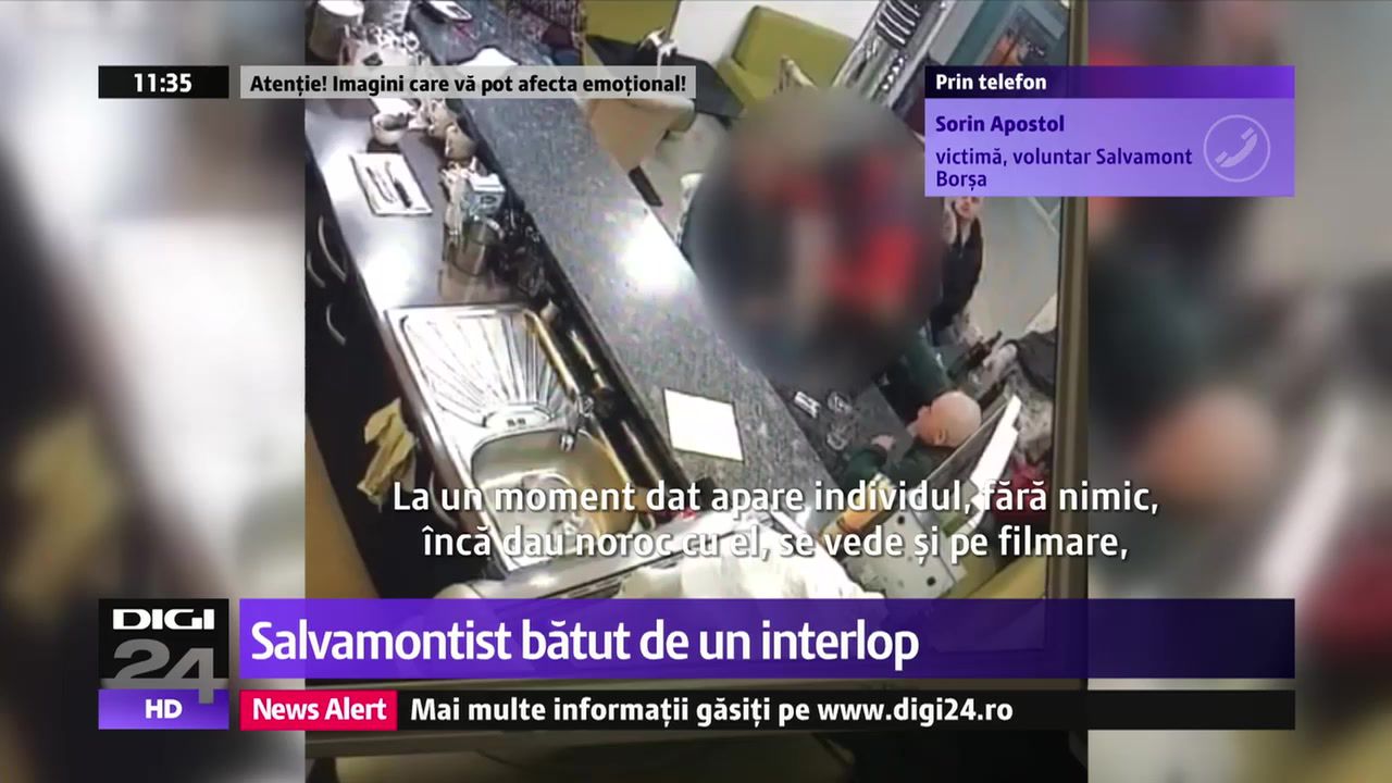 Scene brutale în bar: Salvamontist, luat la bătaie de un interlop. Foto: digi24.ro