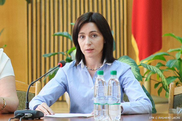 Maia Sandu, lidera proiectului politic Partidul Acţiune şi Solidaritate, se clasează pe primul loc.