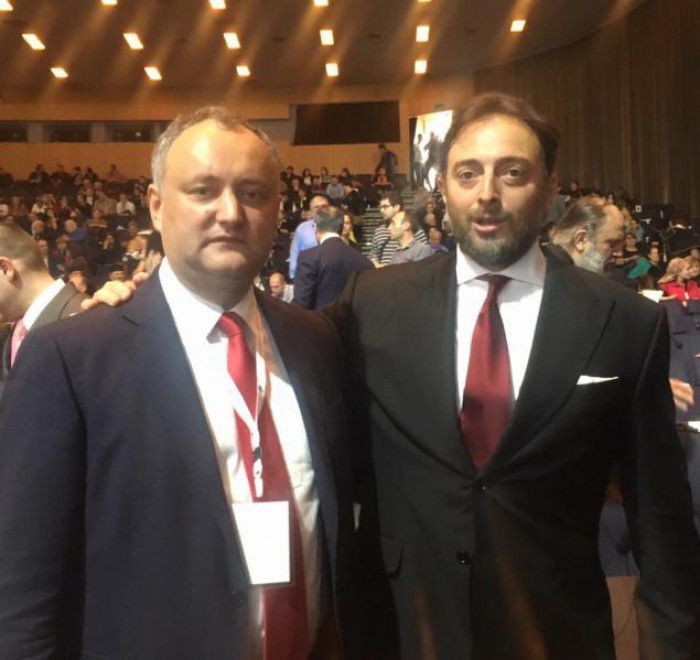 Igor Dodon a vorbit în engleză despre familia tradițională. Foto: psrm.md