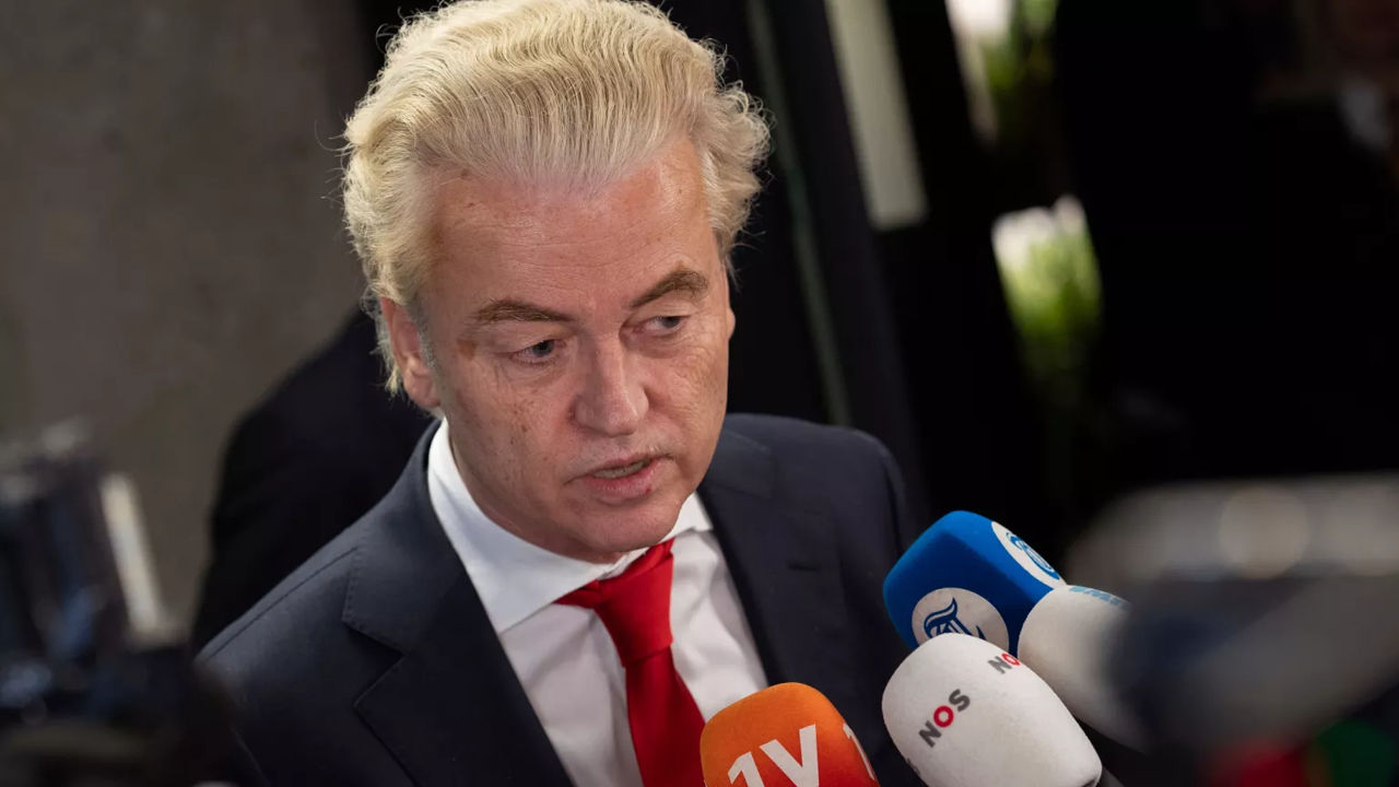 Liderul Partidului Libertății din Țările de Jos, Geert Wilders.