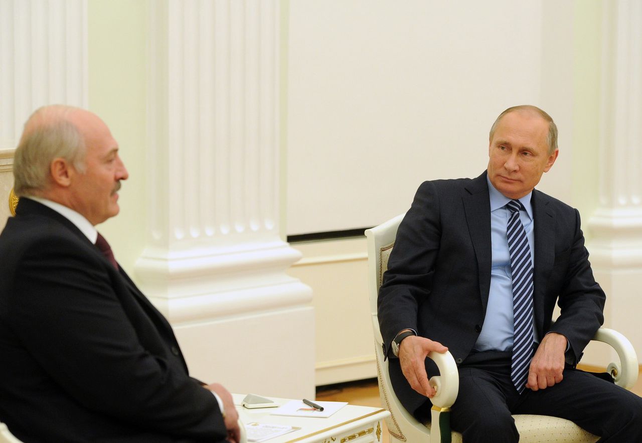 Президент Белоруссии Александр Лукашенко и глава России Владимир Путин.