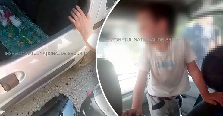 В Чимишлии полицейские спасли малыша, заблокированного в машине. Коллаж: Point.md