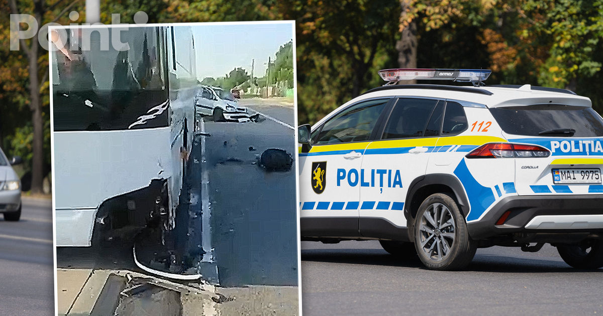 Grav accident cu implicarea unui autocar cu zeci de pasageri la Orhei.