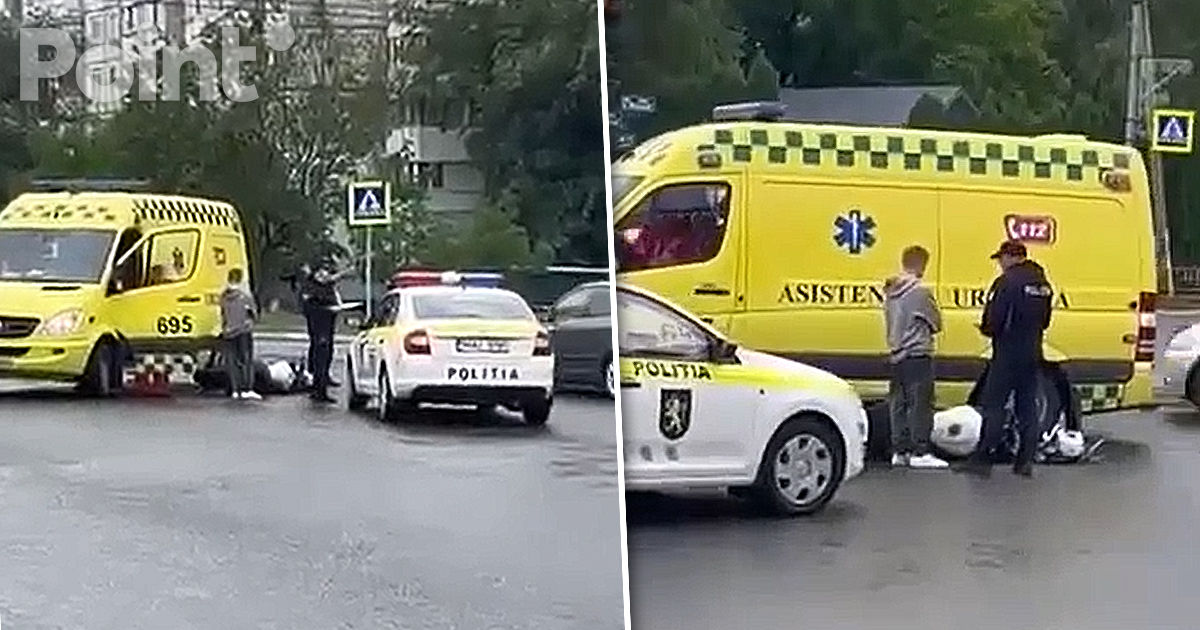 В Бельцах произошло ДТП с участием мотоцикла и машины скорой помощи.