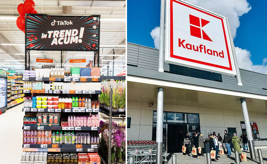 Kaufland в Румынии тестирует в магазине полку с товарами, популярными в TikTok.