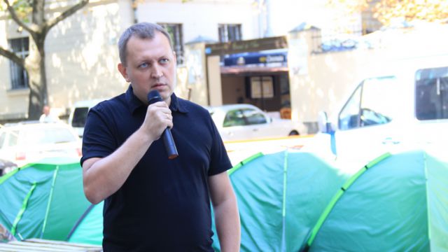 Лидер движения "Антифа" Григорий Петренко