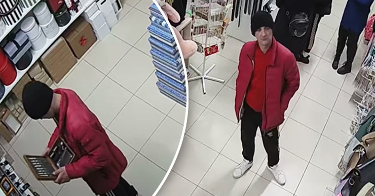 Кража из магазина в Комрате попала на камеры видеонаблюдения. Коллаж Point.md.