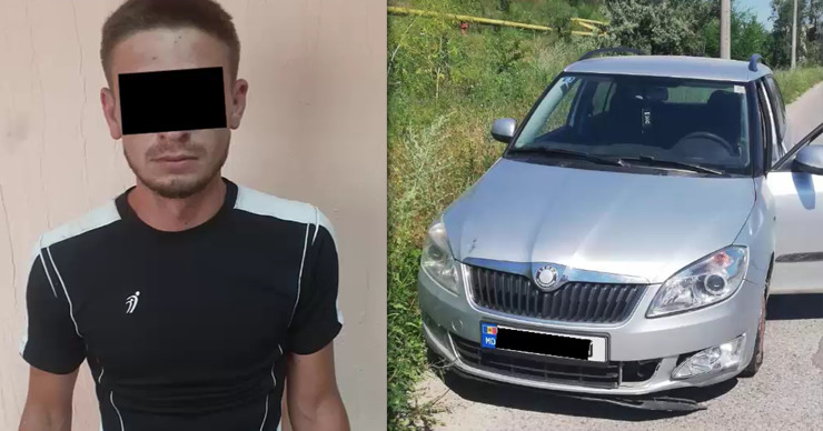 Полиция задержала жителя столицы за угон авто в Сынжере. Коллаж: Point.md.