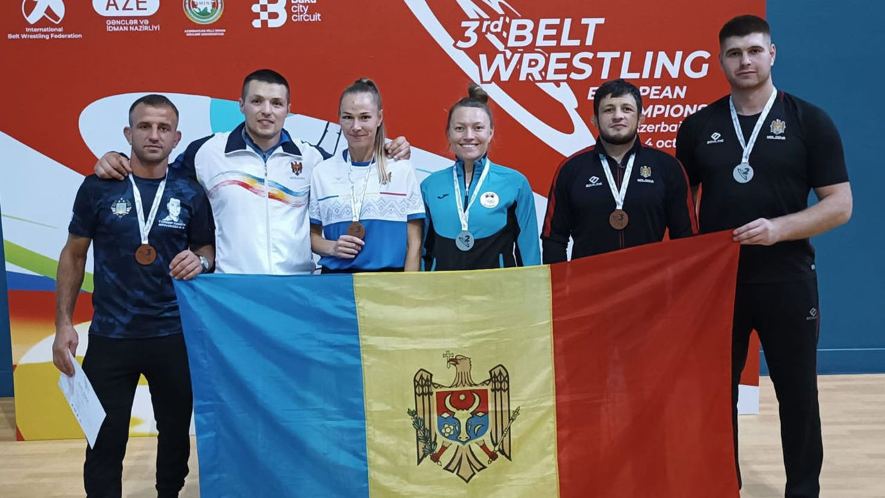 Молдавские спортсмены завоевали медали на чемпионате Европы по борьбе на поясах.