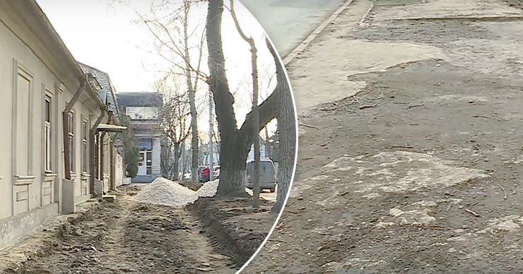 В Кишиневе приступили к ремонту тротуаров.