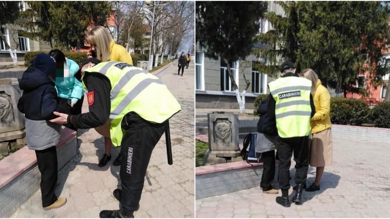 В Комрате карабинеры вернули родным заблудившегося мальчика.