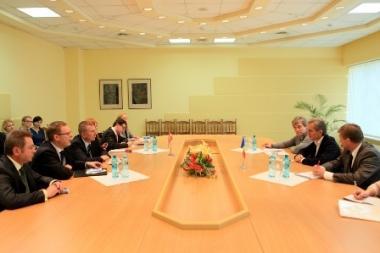 Prim-ministrul Iurie Leancă a avut astăzi o întrevedere cu Ministrul Afacerilor Externe al Letoniei, Edgars Rinkevics.