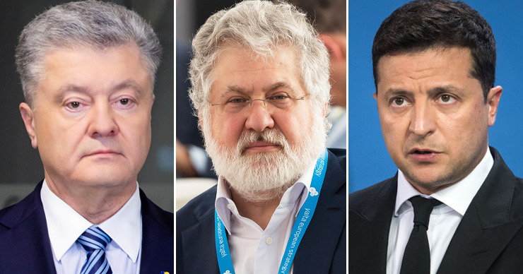 Порошенко заявил, что Зеленского как политика "породил" бизнесмен Коломойский. Коллаж: Point.md.