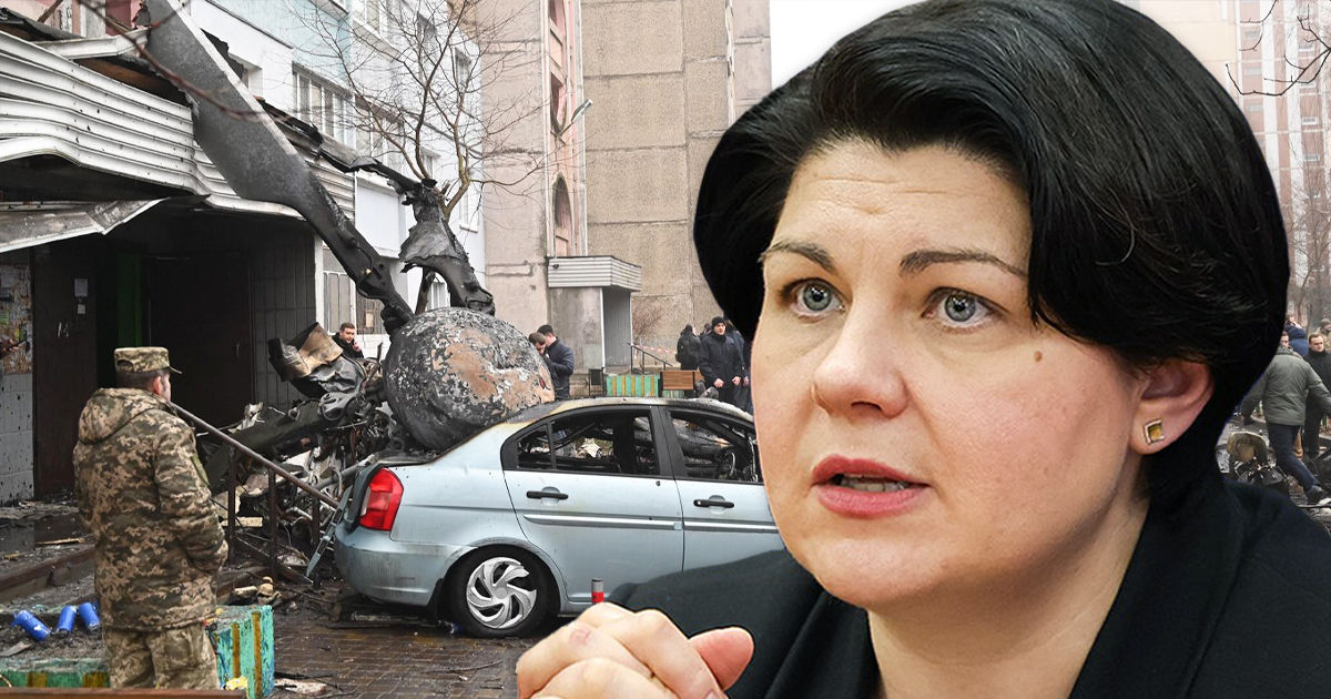 Гаврилица выразила соболезнования Украине в связи с трагедией в Броварах. Коллаж: Point.md