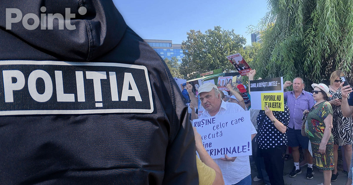 76 de corturi de la protestul lui Șor, confiscate: 69 de persoane, duse la inspectorat.