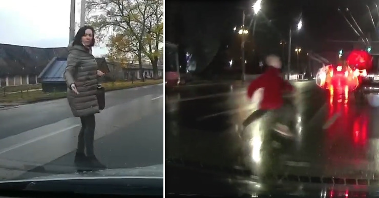 За сутки в Кишиневе три пешехода едва не попали под колеса машин. Коллаж: Point.md