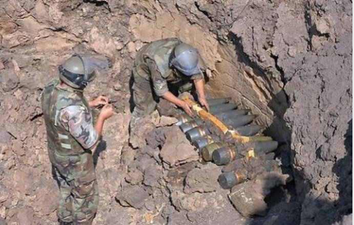 Большая часть обнаруженных боеприпасов сохранилась со времен Второй мировой войны.