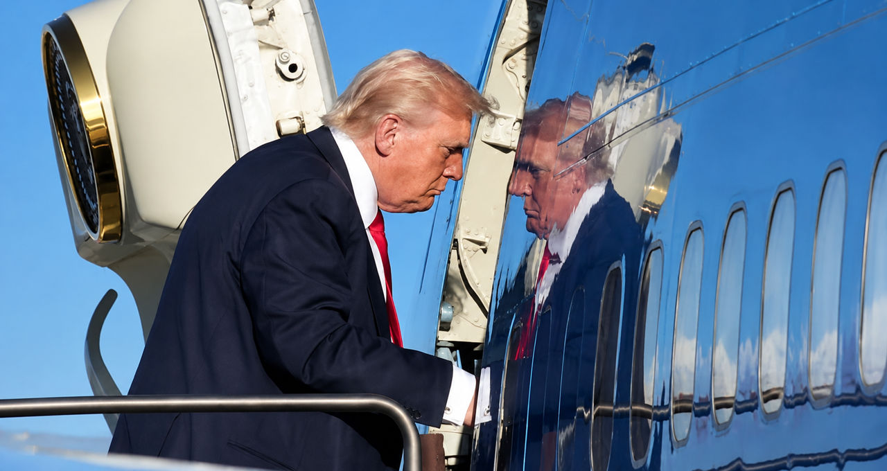 В Секретной службе США рассказали, что Трампу тайно меняли самолеты.