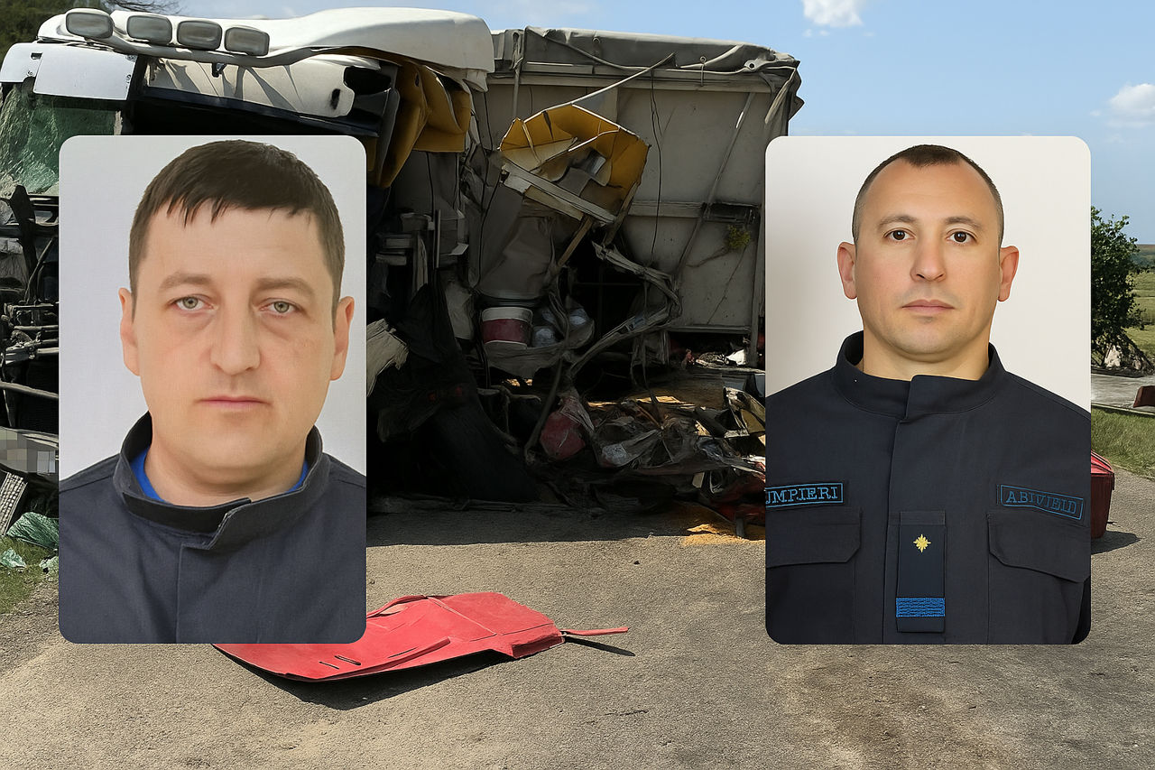 IGSU deplânge pompierii care au murit într-un accident rutier la Telenești.