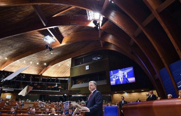 Президент Украины Пётр Порошенко отчитался перед членами ПАСЕ.