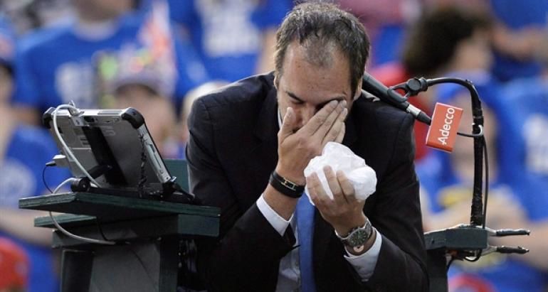 Denis Shapovalov a fost descalificat la meciul din Cupa Davis, după ce l-a lovit pe arbitrul de scaun. Foto: dolce-sport.ro