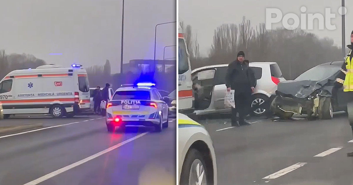 Două persoane au ajuns la spital în urma unui accident produs lângă Aeroport.