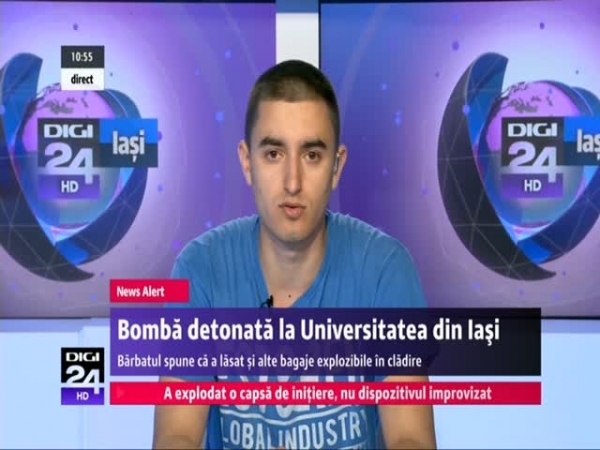 Marian Platonov, studentul în vârstă de 24 de ani care l-a imobilizat pe atentatorul de la Universitatea „Alexandru Ioan Cuza” din Iași.