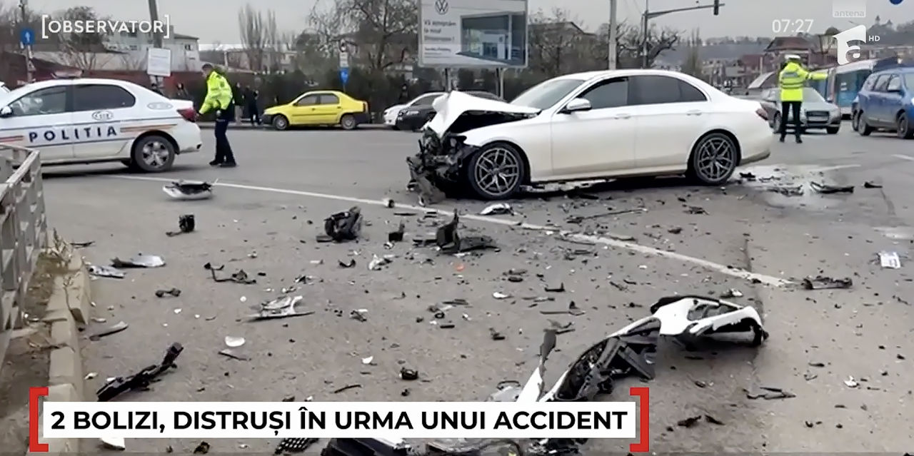 ДТП в Яссах: столкнулись два автомобиля из Молдовы.