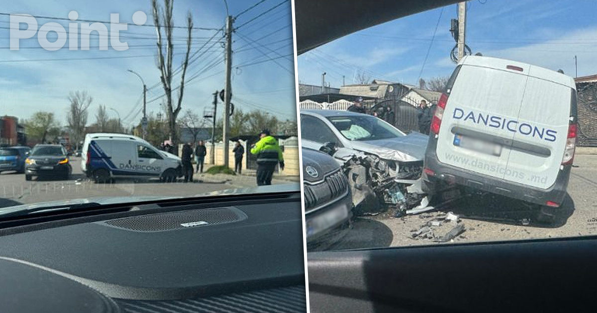 Accident în Capitală: Trei automobile s-au tamponat.