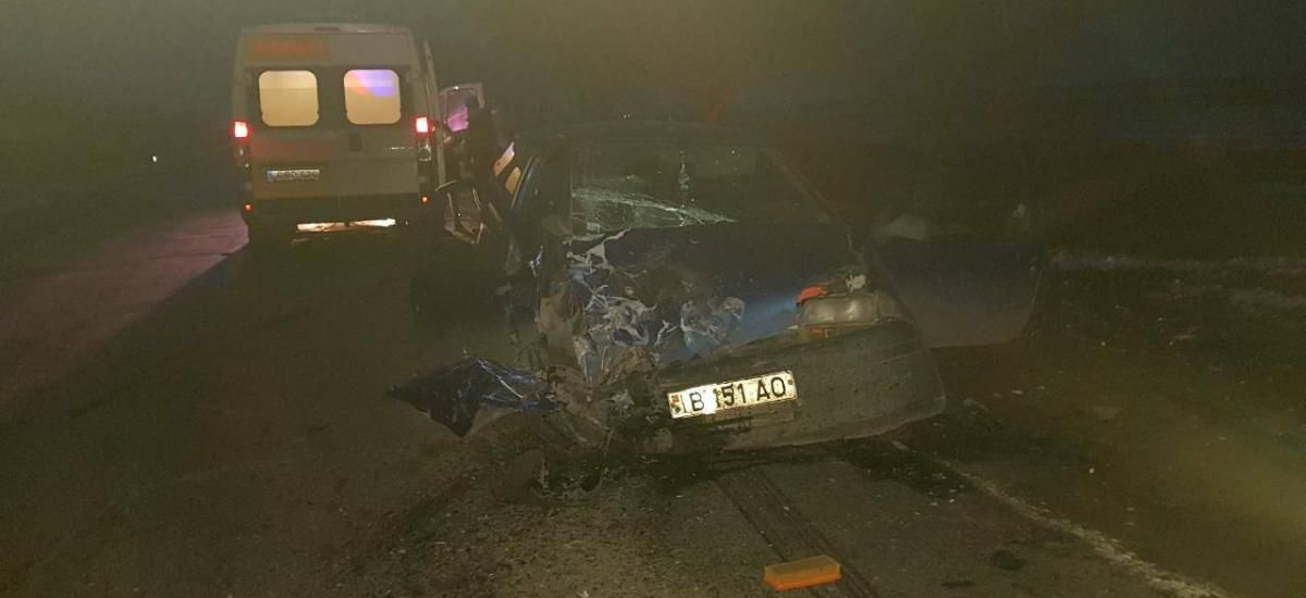 Accident între un Audi Q7 și un Fiat Punto: Mamă şi fiu, la spital. Foto: CrimeMoldova