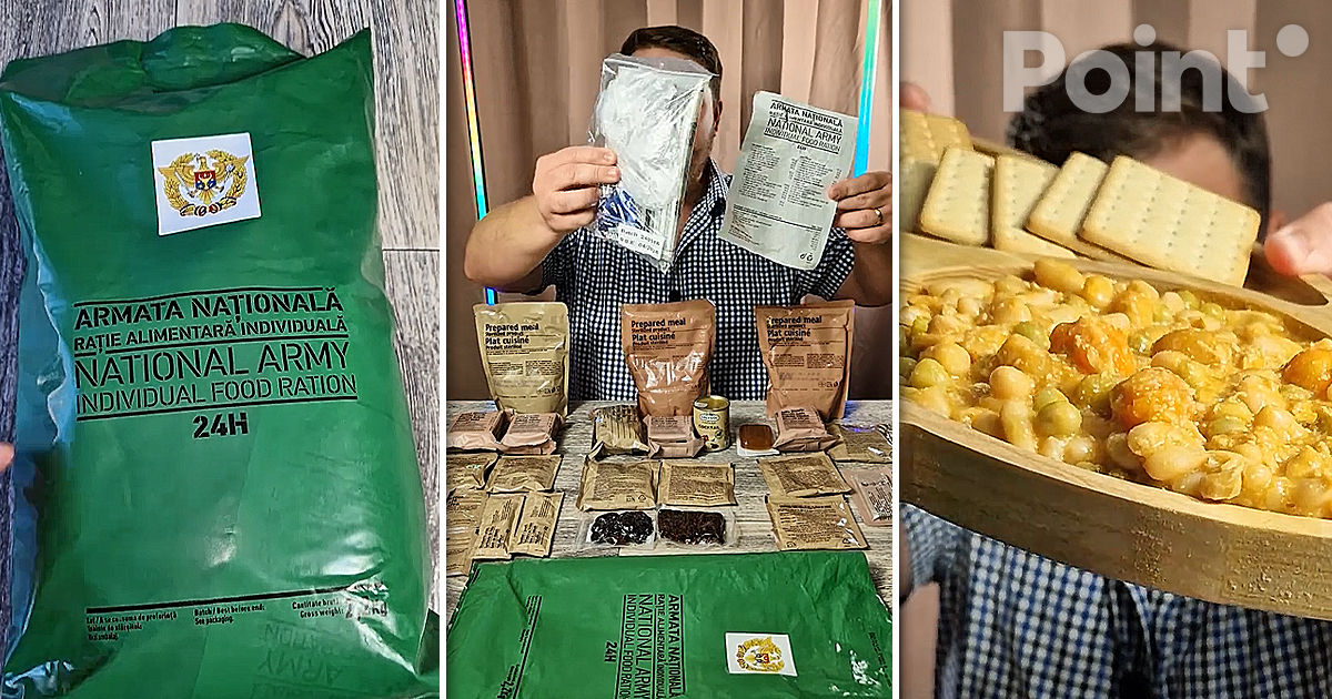 Legume, carne și paste: Vezi ce conține rația unui soldat moldovean.