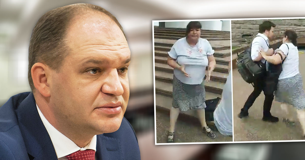 Чебан готов оплатить штраф женщины, напавшей на Перчуна. Коллаж: Point.md
