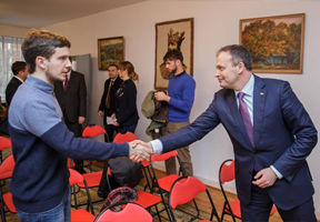 Andrian Candu, la întâlnirea cu diaspora Moldovei, desfăşurată în cadrul Ambasadei RM la Berlin.