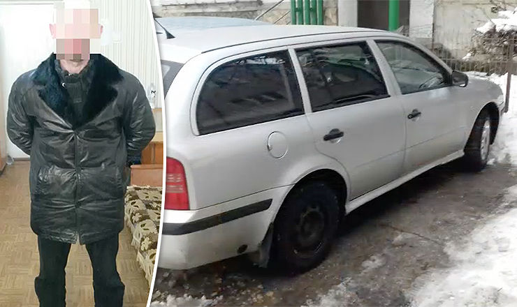 A furat un automobil parcat în curtea blocului. Făptașul, reținut