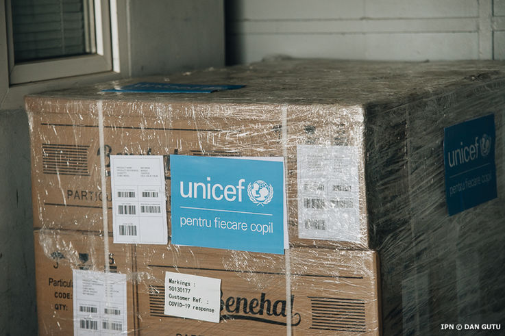 UNICEF donează echipamente de protecție pentru lucrătorii medicali
