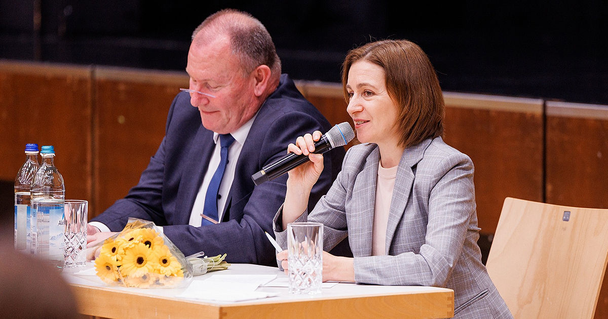Sandu a criticat un oraș vorbitor de română la întâlnirea cu diaspora din Germania.