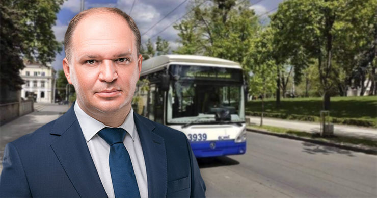 Чебан: Автобусный и троллейбусный парки будут полностью обновлены. Коллаж: Point.md