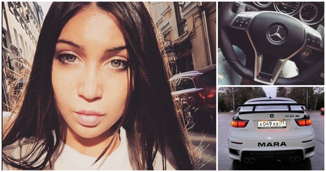 Fiica unui magnat al industriei alimentare, Bagdasaryan a devenit cunoscută pentru imaginile postate pe reţelele de socializare. 