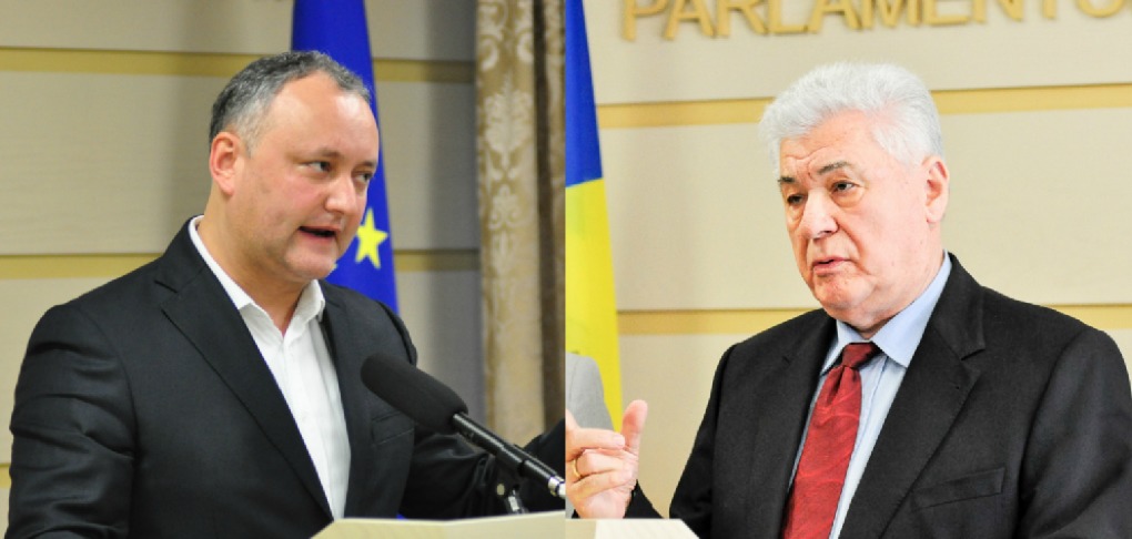 Liderului PCRM, Vladimir Voronin, nu-i place când jurnaliştii susţin că Igor Dodon este discipolul său.