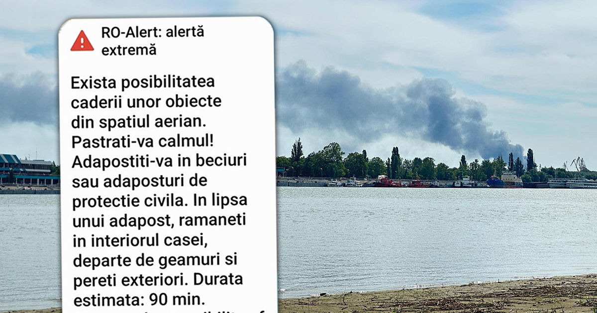 В румынских селах на Дунае слышали дроны и работу ПВО: выпущен RO-Alert. Коллаж: Point.md