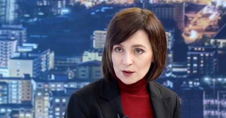 Председатель партии "Действие и Солидарность" Майя Санду. 