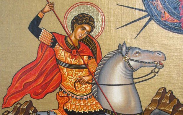 По преданию, святой Георгий родился в третьем веке в Бейруте.