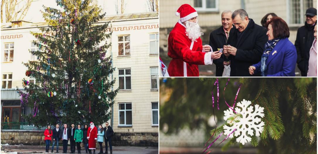Studenții Universității Ion Creangă și-au inaugurat pomul de Crăciun