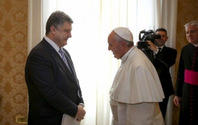 Встреча Порошенко с Папой Римским.