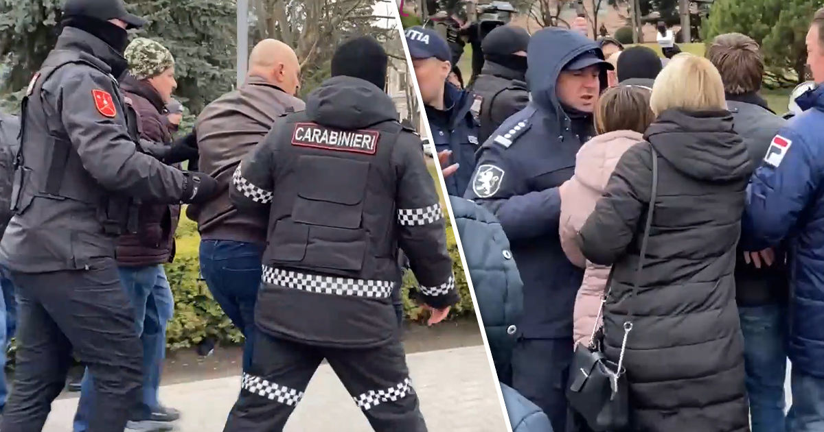 В ходе акции протеста в Кишиневе задержали 24 человека.