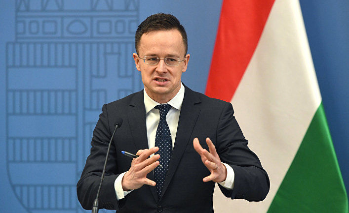 Министр иностранных дел Венгрии Петер Сийярто.