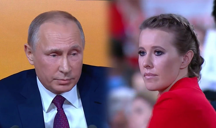 Primul duel verbal între Vladimir Putin și Ksenia Sobchak